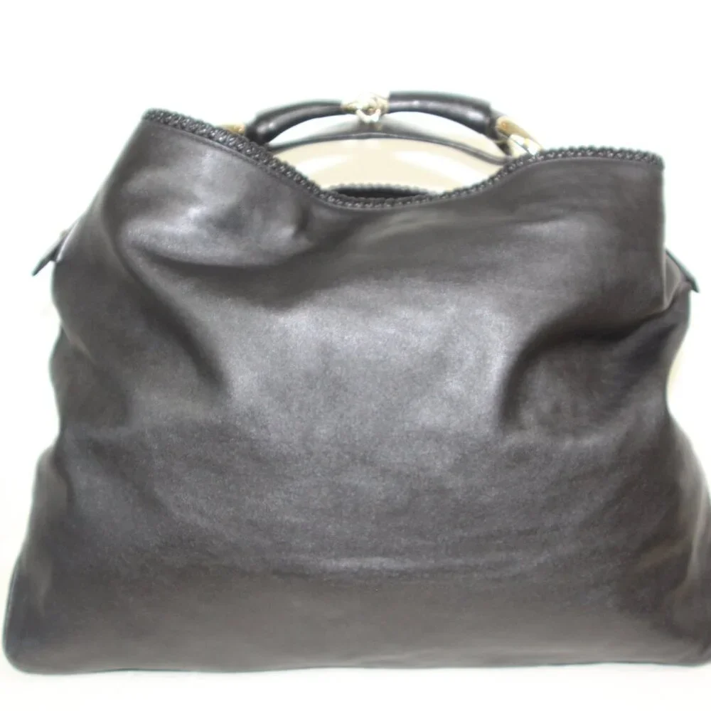 Gucci Pelham Large Leather Hobo Bag Black/Gold Hardware - Picture 6 of 13